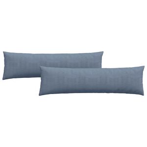 vidaXL Coussins de canap&eacute; 2 pcs Bleu 145 x 40 cm