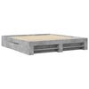 vidaXL Cadre de lit sans matelas gris b&eacute;ton 200x200 cm bois ing&eacute;nierie