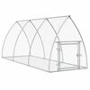 vidaXL Clapier argent&eacute; 105x300x120 cm acier galvanis&eacute;