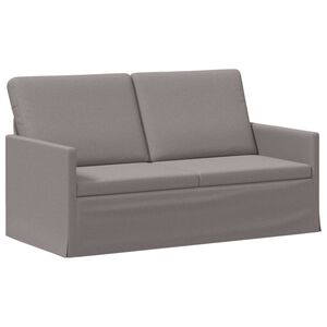 vidaXL Canap&eacute; 2 places Taupe 150 x 81 x 82 cm Tissu