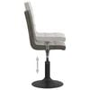 vidaXL Chaises pivotantes &agrave; manger lot de 2 gris fonc&eacute; velours