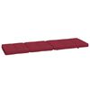 vidaXL Coussins de chaise longue lot de 2 rouge bordeaux tissu oxford