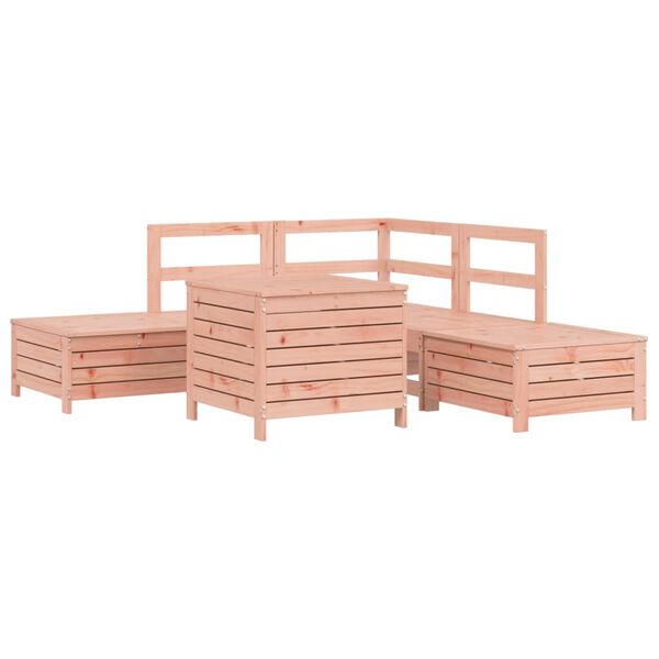 vidaXL Salon de jardin 6 pcs bois massif sapin de douglas