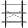 vidaXL Bibliothèque gris béton 100x30x105 cm bois d'ingénierie