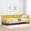 vidaXL Cadre de lit d'angle avec matelas 2 pcs Jaune Velours