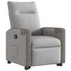 vidaXL Fauteuil inclinable gris nuage tissu