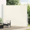 vidaXL Auvent lat&eacute;ral r&eacute;tractable de patio 220x300 cm Cr&egrave;me