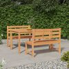 vidaXL Ensemble &agrave; manger de jardin 3 pcs Bois de teck massif