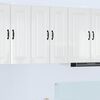 vidaXL Armoire de cuisine Kalmar 2 pcs Blanc brillant 30 x 31 x 80 cm