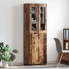 vidaXL Haut Armoire avec &eacute;tag&egrave;re FLORIN Bois ancien 60 x 35 x 182 cm