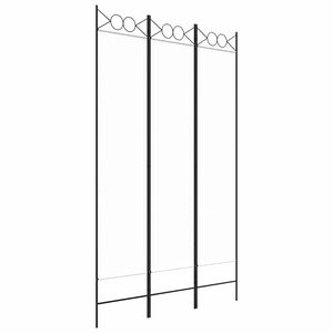 vidaXL Cloison de s&eacute;paration 3 panneaux Blanc 120x200 cm Tissu