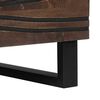 vidaXL Table basse Marron et Noir 80 x 50 x 40 cm Bois d'acacia massif