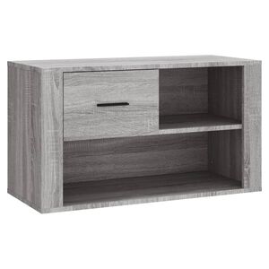 vidaXL Armoire &agrave; chaussures Sonoma gris 80x35x45 cm Bois d'ing&eacute;nierie