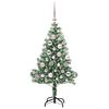 vidaXL Arbre de No&euml;l artificiel floconn&eacute; de neige avec lumi&egrave;re LED
