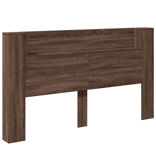 vidaXL T&ecirc;te de lit Ch&ecirc;ne brun 180 x 16,5 x 103,5 cm Bois d'ing&eacute;nierie