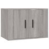 vidaXL Ensemble de meubles TV 3 pcs Sonoma gris Bois d'ingénierie