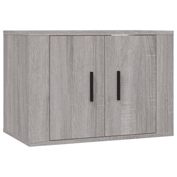 vidaXL Ensemble de meubles TV 3 pcs Sonoma gris Bois d'ingénierie