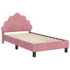 vidaXL Cadre de lit pour enfants avec t&ecirc;te de lit Rose 80 x 160 cm