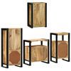 vidaXL Ensemble de mobilier de salle de bain Montage mural 4 pcs
