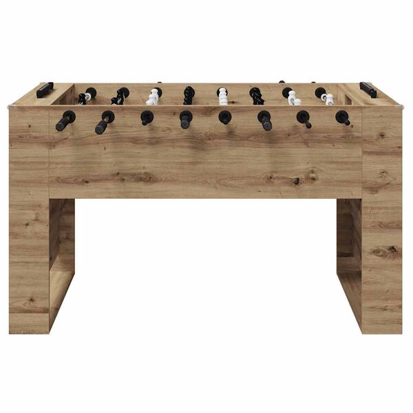 vidaXL Table de Foosball Ch&ecirc;ne Artisanal 146,5 x 74 x 85 cm