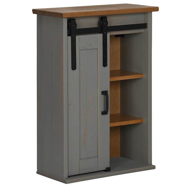 VidaXL Armoire suspendue HALDEN porte coulissante gris 49x22,5x70 cm