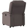 vidaXL Fauteuil inclinable marron foncé cuir véritable