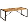 vidaXL Table &agrave; manger 220x100x75 cm Bois de manguier massif