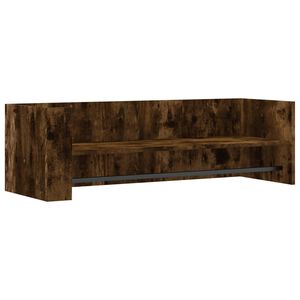 vidaXL &Eacute;tag&egrave;re murale ch&ecirc;ne fum&eacute; 100x35x30,5 cm bois d'ing&eacute;nierie