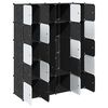 vidaXL Cubes de rangement 20 pcs avec tiges de suspension PP