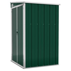 vidaXL Remise de jardin murale Vert 118x100x178 cm M&eacute;tal galvanis&eacute;
