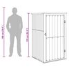 vidaXL Abri &agrave; outils de jardin anthracite 88x89x161 cm acier galvanis&eacute;