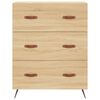 vidaXL Buffet haut Chêne sonoma 69,5x34x180 cm Bois d'ingénierie