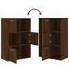 vidaXL Armoire de rangement Ch&ecirc;ne marron 60x29,5x90 cm