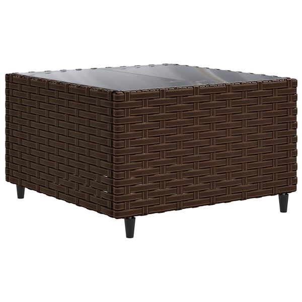 vidaXL Salon de jardin avec coussins 8 pcs marron r&eacute;sine tress&eacute;e