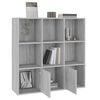 vidaXL Armoire &agrave; livres Sonoma gris 98x30x98 cm