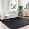 vidaXL Tapis en Fourrure Synth&eacute;tique de Lapin Olite Noir 200 x 200 cm