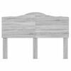 vidaXL T&ecirc;te de lit Gris Sonoma 140 cm Bois d'ing&eacute;nierie