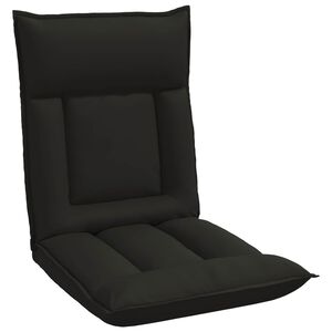 vidaXL Fauteuil de sol Noir 55 x 61 x 70 cm Simili cuir