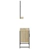 vidaXL Ensemble d'armoires de salle de bain 2 pcs ch&ecirc;ne sonoma
