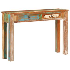 vidaXL Table console 110x30x75 cm bois massif de r&eacute;cup&eacute;ration