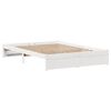 vidaXL Cadre de lit sans matelas blanc 120x190 cm bois de pin massif