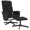 vidaXL Fauteuil inclinable de massage avec repose-pied noir similicuir
