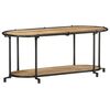 vidaXL Meuble TV 100x42x40 cm bois massif de manguier brut