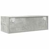 vidaXL Meuble TV gris b&eacute;ton 80x31x25,5 cm bois d'ing&eacute;nierie