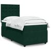 vidaXL Sommier &agrave; lattes de lit avec matelas Vert fonc&eacute; 90x190 cm