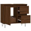 vidaXL Armoire de bain ch&ecirc;ne marron 65x33x60 cm bois d'ing&eacute;nierie