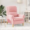 vidaXL fauteuil Rose 76 x 94 x 102 cm Tissu en Sherpa doux