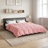 vidaXL Duvet d'&eacute;t&eacute; simple Matelass&eacute; Rose 220 x 240 cm Microfibre