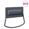 vidaXL Poign&eacute;es de Cabinet 12 pcs Anthracite 85 x 45 mm M&eacute;tал