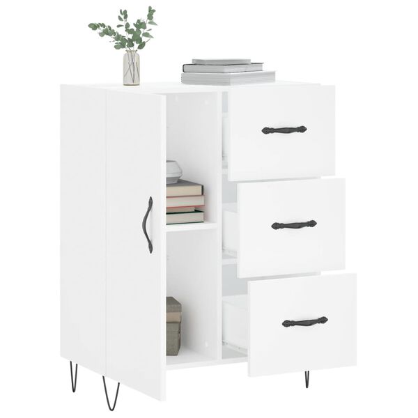 vidaXL Buffet blanc 69,5x34x90 cm bois d'ing&eacute;nierie